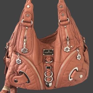 NWT Angel Kiss Dusty Rose Shoulder Bag